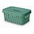 Caixa Organizadora Rattan C/ Tampa 4,5L Verde Usual 516 - Imagem 1