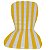 Almofada Cadeira De Praia e Plásticas Impermeável Listrada Amarela - Imagem 1