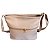 Bolsa Feminina C/ Ziper Marrom Claro 27x21x8 Fashion Brazil - Imagem 3