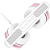 Headset Sades Carrier Wireless Gamer 3 modos Profissional Rosa Angel Edition - Imagem 7