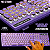 Teclado Mecânico Gamer + Apoio de Pulso Mk Storm Punk Retrô Magegee Switch Azul, Cor Violeta - Imagem 3