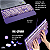 Teclado Mecânico Gamer + Apoio de Pulso Mk Storm Punk Retrô Magegee Switch Azul, Cor Violeta - Imagem 2