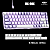 MK-BOX Teclado Mecânico Gamer 65% Magegee Cabo USB-C Destacável Retro Iluminação 68 Teclas Switches Red, Cor Violeta - Imagem 2
