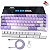 MK-BOX Teclado Mecânico Gamer 65% Magegee Cabo USB-C Destacável Retro Iluminação 68 Teclas Switches Red, Cor Violeta - Imagem 1