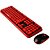 SADES V2020 teclado + mouse sem fio Wireless 2,4Ghz Vermelho ABNT - Imagem 10