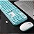 SADES V2020 teclado + mouse sem fio Wireless 2,4Ghz Azul - Imagem 6