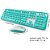 SADES V2020 teclado + mouse sem fio Wireless 2,4Ghz Azul ABNT - Imagem 9