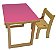 Mesa Infantil + 2 Cadeiras Slim Kit P - Imagem 1