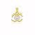 Pingente Cristal Banho Ouro 18k - Imagem 1