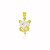 Pingente Cristal Banho Ouro 18k - Imagem 1
