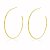 Brinco Argolas Banho Ouro Quebec 18k - Imagem 1