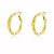 Brinco Argolas Banho Ouro Quebec 18k - Imagem 1