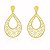 Brinco Flores Banho Ouro Quebec 18k - Imagem 1