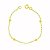 Pulseira Infantil Americana Bolinha Banho Ouro 18k Fecho Boia - Imagem 1
