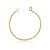 Pulseira Infantil Singapura Banho Ouro Quebec 18k Fecho Boia - Imagem 1