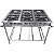 FOGAO 6 BOCAS CRISTAL AÇO BAIXA PRESSAO 30X30 03QS/03/QD ECONOMY P5 INOX - Imagem 1