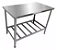 MESA INOX PRATELEIRA GRADEADA 120X70X90 CM EDANCA - Imagem 1