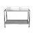 MESA INOX 201 150X65X90 CM S/ESPELHO STEVAN - Imagem 1