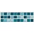 Faixa Pastilha Adesiva Resinada 27x8 cm - AT014 - Azul - Imagem 1