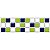 Faixa Pastilha Adesiva Resinada 27x8 cm - AT032 - Verde Azul - Imagem 2