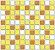 Placa Pastilha Adesiva Resinada 30x27 cm - AT058 - Amarelo Laranja - Imagem 2