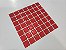 Placa Pastilha Adesiva Resinada 18x18 cm - AT069 - Vermelho - Imagem 1