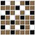 Placa Pastilha Adesiva Resinada 18x18 cm - AT085 - Marrom - Imagem 1