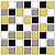 Placa Pastilha Adesiva Resinada 18x18 cm - AT086 - Amarelo - Imagem 1