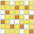 Placa Pastilha Adesiva Resinada 18x18 cm - AT090 - Amarelo - Imagem 1