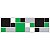 Faixa Mosaico Adesiva Resinada 27x8 cm - AT115 - Verde Preto - Imagem 3