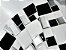Faixa Mosaico Adesiva Resinada 27x8 cm - AT122 - Preto Escovado - Imagem 2