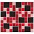 Placa Mosaico Adesiva Resinada 30x27 cm - AT132 - Vermelho - Imagem 2