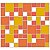 Placa Mosaico Adesiva Resinada 30x27 cm - AT134 - Amarelo Laranja - Imagem 2