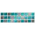 Faixa Pastilha Adesiva Resinada Aço Escovado 27x8 cm - AT151 - Azul - Imagem 2