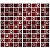 Placa Pastilha Adesiva Resinada 30x27 cm - AT211 - Vermelho - Imagem 2
