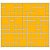 Placa Mosaico Adesiva Resinada 30x27 cm - AT107 - Amarelo - Imagem 2