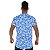 Camiseta Masculina Floral Kings Oversized Azul - Imagem 2