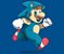 Enjoystick Mario Cosplay Sonic - Imagem 1