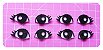 Recortes em Feltro Olhos Modelo 1 - 10 Pares - Imagem 1