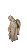 Anjo da Guarda com Menino 11,5 cm - Natural. - Imagem 3