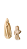 Conjunto Fátima 7,2 cm, Anjo 5 cm & Santo Antônio 15 cm. - Imagem 6