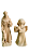 Conjunto Anjo C. flauta 10 cm & São Francisco Lobo 13 cm. - Imagem 1