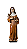 Santa Rita de Cassia - 21,5 cm - Tons de Marrom. - Imagem 1