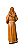 Santa Rita de Cassia - 21,5 cm - Tons de Marrom. - Imagem 5