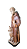 São Francisco com Lobo 13 cm Tons de Marrom - Imagem 3