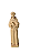 São Francisco Com Pombas - 14,25 cm - Natural. - Imagem 1