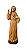 Sagrado Coração de Jesus - 20 cm Tons de Marrom. - Imagem 1