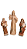 Conjunto Nossa Sra. Barroca 7,2 cm, Santo Antônio 7,2 cm & Sagrado C. Jesus 9,2 cm. - Imagem 1