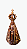 Nossa Senhora Aparecida Estilizada - 15 cm - Tons de Marrom. - Imagem 1