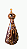 Nossa Senhora Aparecida Estilizada - 15 cm - Tons de Marrom. - Imagem 2